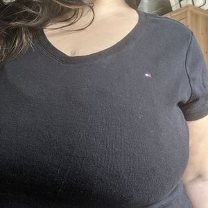 Tommy Hilfiger Black V Neck T-shirt